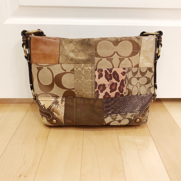 Coach Handbags - Coach Patchwork Medium Size Purse